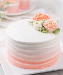 Bánh hoa kem tươi Hàn Quốc LoviiCake-BBBH1